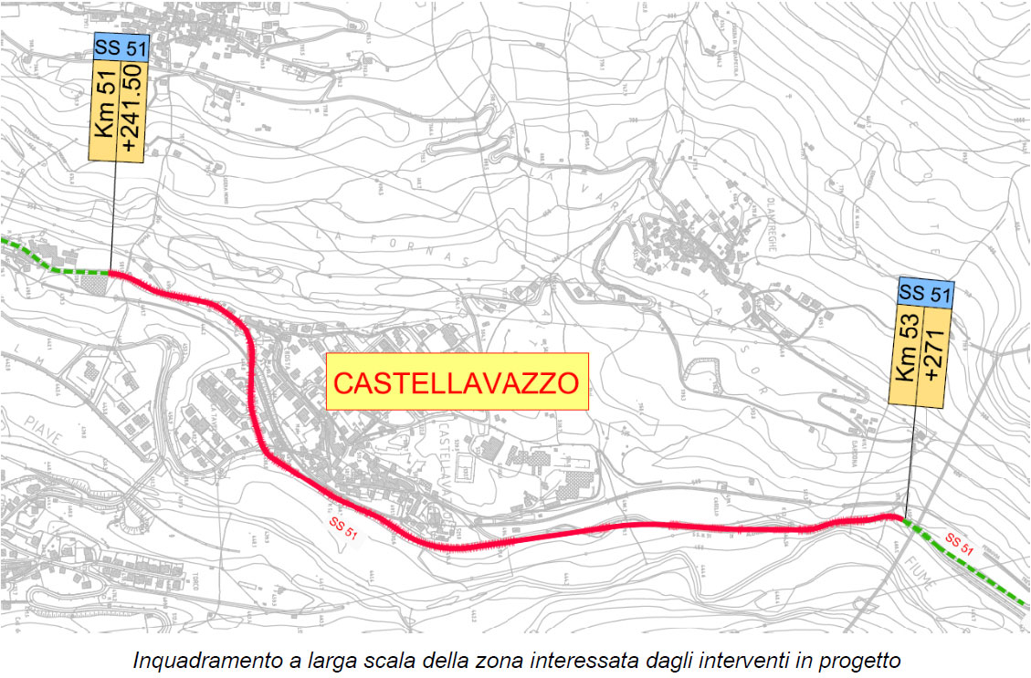 Lavori miglioramento S.S. N. 51